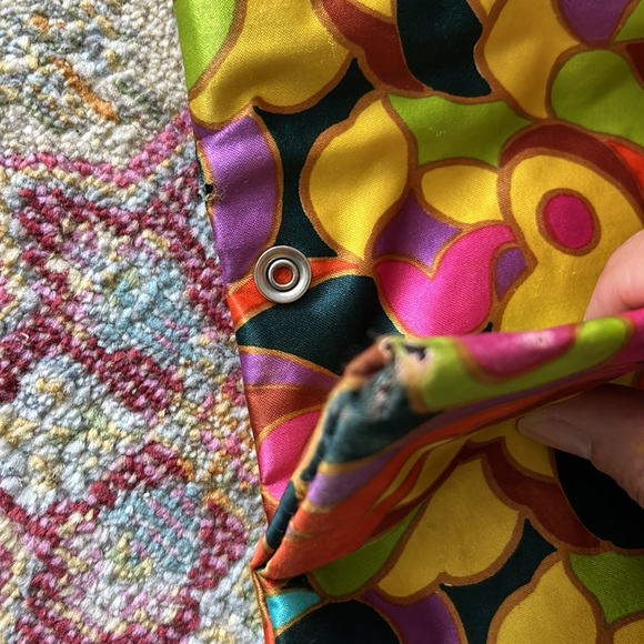 Vintage silk bag can be short or shopper shown in pics with measurements cool! - Picture 11 of 12